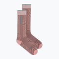 Női sízokni Icebreaker Merino Ski+ Light OTC Mountain Contour summit/blush/hydro 2