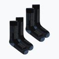 Női sízokni Icebreaker Merino Ski+ Medium OTC 2 Pack black/dawn/graphite