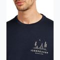 Férfi póló icebreaker Merino 150 Tech Lite Peaceful Pass Tee midnight navy 5