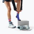 Női zokni Smartwool Hike Mountain Sunrise Print Crew deep navy 7