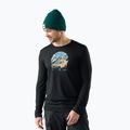 Férfi hosszú ujjú póló Smartwool First Chair Pursuit Active LS black
