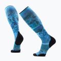 Sízokni Smartwool Ski Targeted Cushion Storm Peak Print OTC nightfall blue