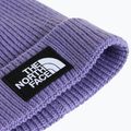 Téli sapka The North Face Logo Box Cuffed grounded plum 2