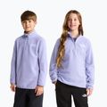 Gyerek polár pulóver The North Face Teen Glacier 1/4 Zip pale plum