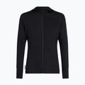 Férfi trekking pulóver Icebreaker Merino 200 Realfleece Descender Half Zip Hoodie black 10
