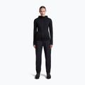 Női túra pulóver Icebreaker Merino 200 Realfleece Descender Half Zip Hoodie black 4