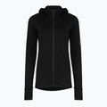 Női túra pulóver Icebreaker Merino 300 Realfleece Descender Zip Hoodie black