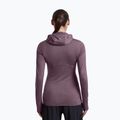 Női túra pulóver Icebreaker Merino 200 Realfleece Descender Half Zip Hoodie grey plum 3