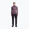 Női túra pulóver Icebreaker Merino 200 Realfleece Descender Half Zip Hoodie grey plum 4