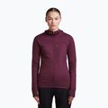 Női túra pulóver Icebreaker Merino 300 Realfleece Descender Zip Hoodie dark berry