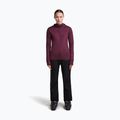 Női túra pulóver Icebreaker Merino 300 Realfleece Descender Zip Hoodie dark berry 2