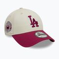 New Era WS Patch 9Forty Los Angeles Dodgers baseball sapka világos bézs színben