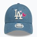 Női New Era Denim Icon 9Forty Los Angeles Dodgers baseball sapka navy színben 2