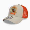 New Era Summer Patch Trucker baseball sapka világos bézs színben 3