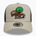 New Era NE Outdoor Patch Trucker világos bézs baseball sapka 2
