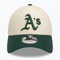 New Era Colourblock 9Forty Oakland Athletics baseball sapka világos bézs színben 3