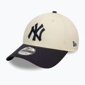 New Era Colourblock 9Forty New York Yankees baseball sapka világos bézs színben 2