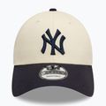 New Era Colourblock 9Forty New York Yankees baseball sapka világos bézs színben 3