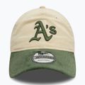 New Era Block Cord 9Twenty Oakland Athletics baseball sapka világos bézs színben 2