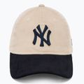 New Era Block Cord 9Twenty New York Yankees baseball sapka világos bézs színben 2