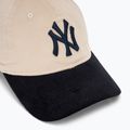 New Era Block Cord 9Twenty New York Yankees baseball sapka világos bézs színben 3