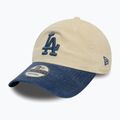 New Era Block Cord 9Twenty Los Angeles Dodgers baseball sapka világos bézs színben 2