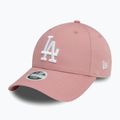 New Era League Essential 9Forty Los Angeles Dodgers sötét rózsaszín baseball sapka 3