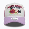 New Era Fruit Graphics Trucker New York Yankees sötét rózsaszín baseball sapka 3