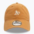 New Era Mini Washed 9Twenty Oakland Athletics sötét bézs baseball sapka 3