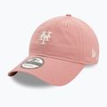 New Era Mini Washed 9Twenty New York Mets sötét rózsaszín baseball sapka 2