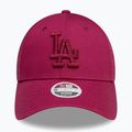 New Era Metallic Logo 9Forty Los Angeles Dodgers baseball sapka sötét piros 3