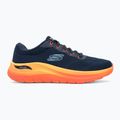 SKECHERS férfi cipő Arch Fit 2.0 navy bőr/multi trim 2