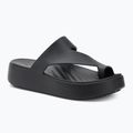 Női Crocs Getaway Platform Toe Loop flip flop fekete