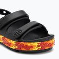 Crocs Crocband Cruiser Flames fekete gyermek szandálok 7