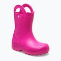 Gyerek gumicsizma Crocs Handle It Rain Boot Kids Pink Crush