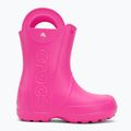 Gyerek gumicsizma Crocs Handle It Rain Boot Kids Pink Crush 2