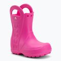 Gyerek gumicsizma Crocs Handle It Rain Boot Kids Toddler pink crush