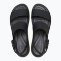 Női Crocs Brooklyn Cork Low Wedge szandál fekete/fekete 5