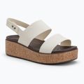 Női Crocs Brooklyn Cork Low Wedge kréta szandálok