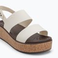 Női Crocs Brooklyn Cork Low Wedge kréta szandálok 7