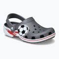 Gyerek papucsok Crocs Classic Soccer Band Clog Kids slate grey 9