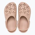 Papucsok Crocs Classic Floral Cutout Clog pink caramel 5