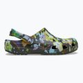 Papucs Crocs Classic Painted Floral black sand 10