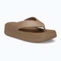 Női flip-flop papucsok Crocs Gateway Platform milk chocolate