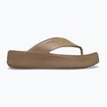 Női flip-flop papucsok Crocs Gateway Platform milk chocolate 2