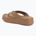 Női flip-flop papucsok Crocs Gateway Platform milk chocolate 3