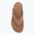 Női flip-flop papucsok Crocs Gateway Platform milk chocolate 5