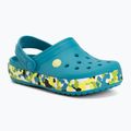Gyerek papucsok Crocs Crockband Glow Confetti Band turbo teal/multi 2
