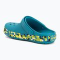 Gyerek papucsok Crocs Crockband Glow Confetti Band turbo teal/multi 4