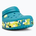 Gyerek papucsok Crocs Crockband Glow Confetti Band turbo teal/multi 8